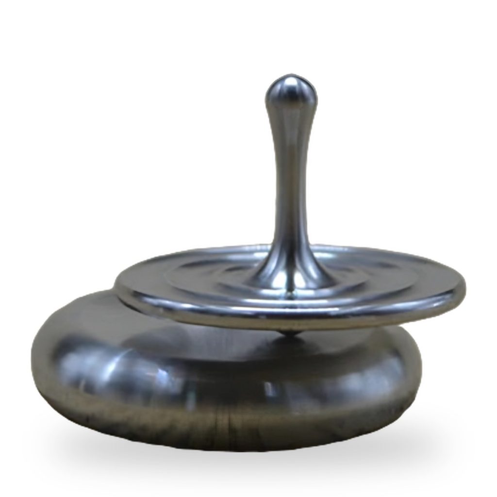 Unpainted stainless steel gyroscope spinning top base adult toy stress reliever precision resin model kit.