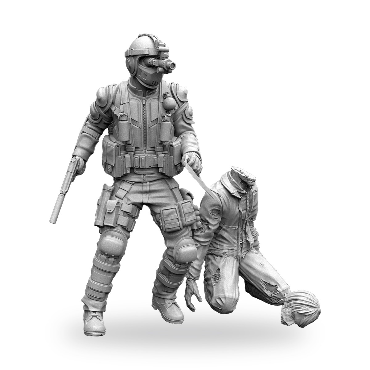1/35 Modern Warfare Soldier Resin Figure Kit - view 2