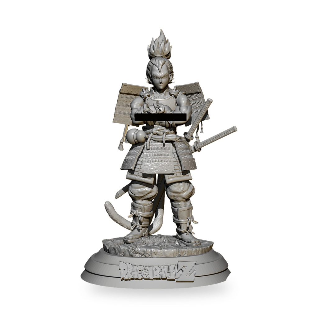 Unpainted Samurai Vegeta GK figure from Dragon Ball Z.