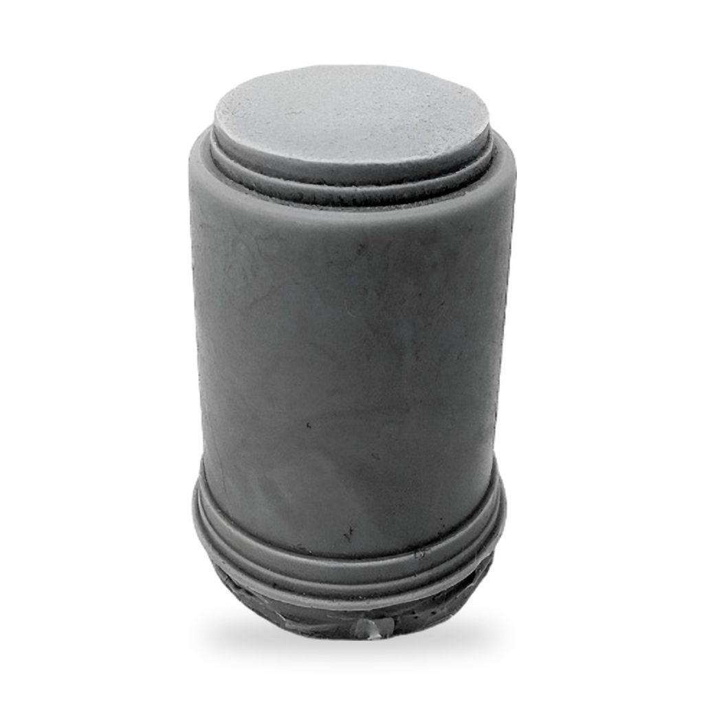 Unpainted gray cylindrical base platform column for 1/35 scale soldier scene models.
