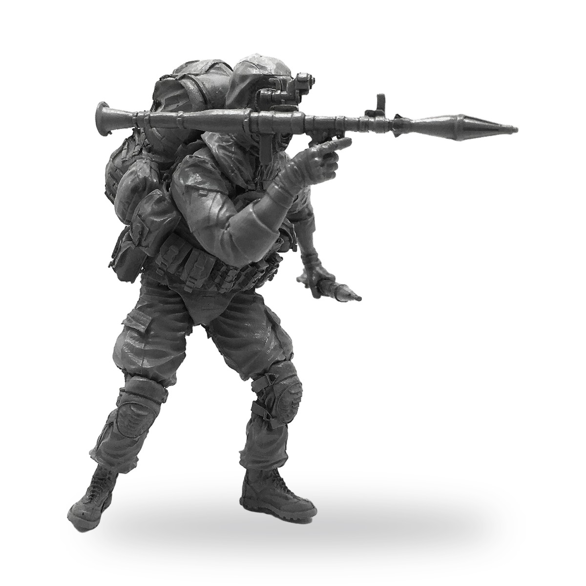 1/35 Special Forces Soldier RPG Rocket Launcher Resin Figure Kit - view 2
