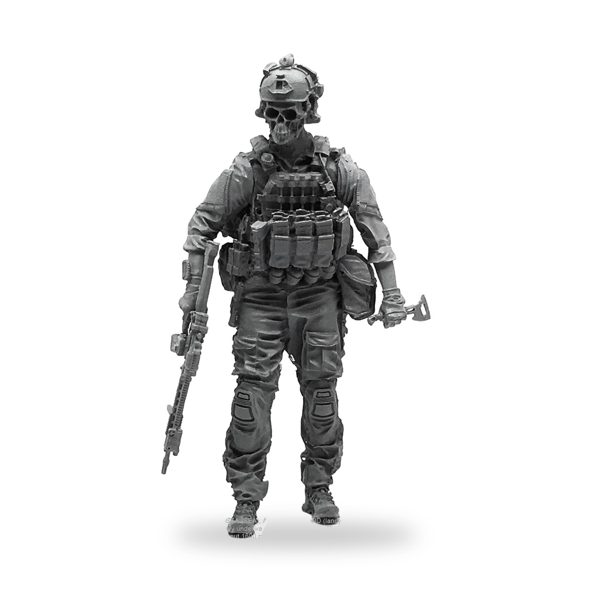 1/35 Modern Soldier Full Battle Gear Skull Resin Figure Kit - view 2