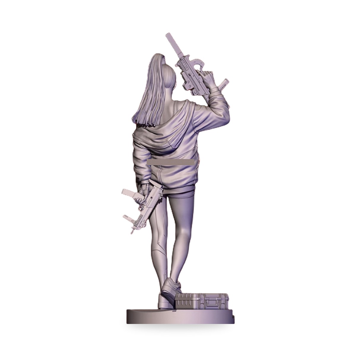 1/24 Female Assassin Shooter Rifle Resin Figure Kit - view 2