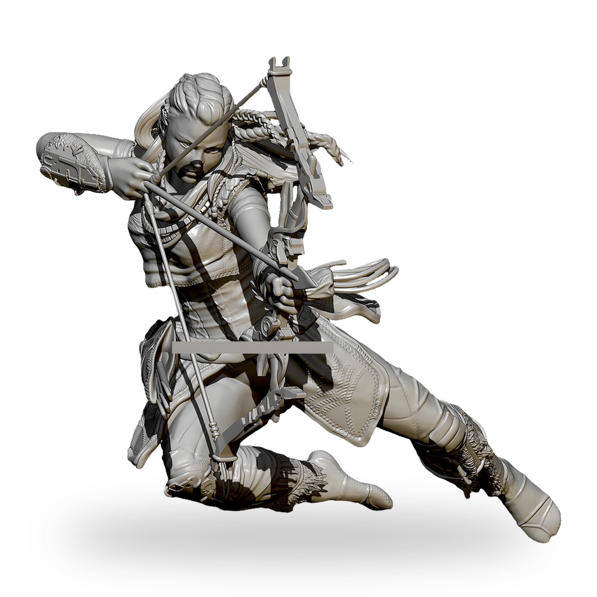 1/24 Fantasy Female Archer Warrior Resin Figure Kit - view 2