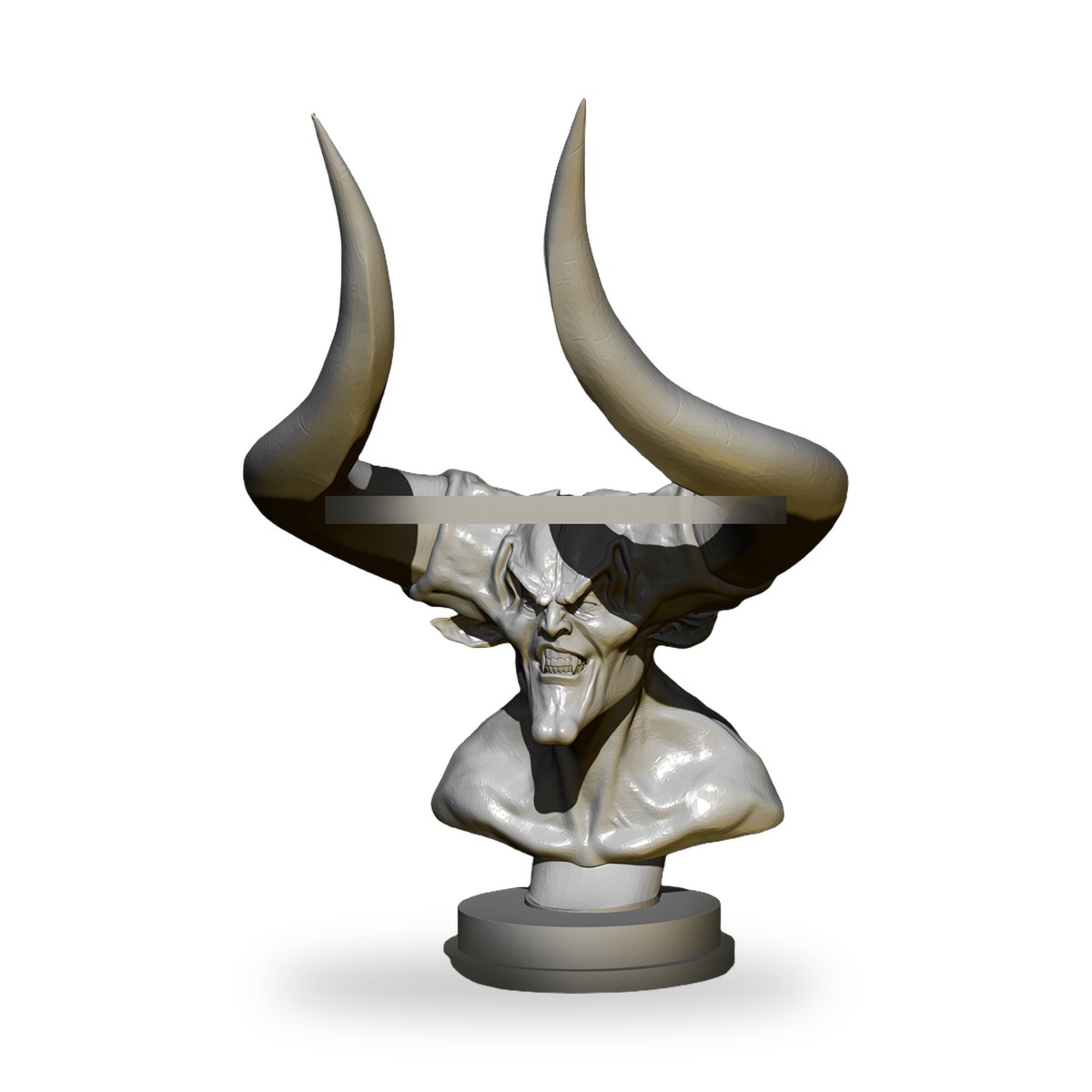 Hell Demon Horns Monster Resin Figure Kit - view 2