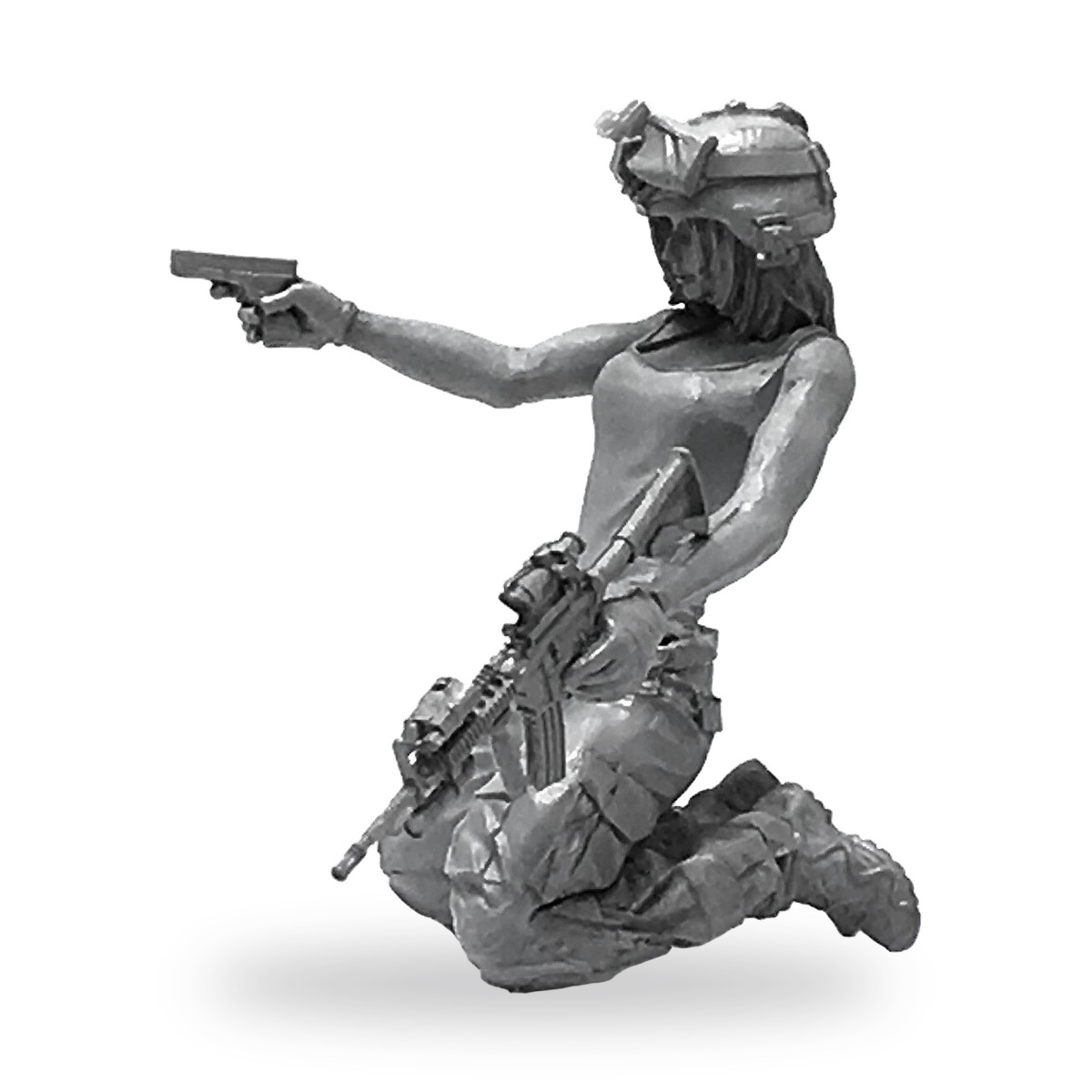 1/35 Female Soldier War Zone Ops Crossfire Resin Figure Kit - view 2