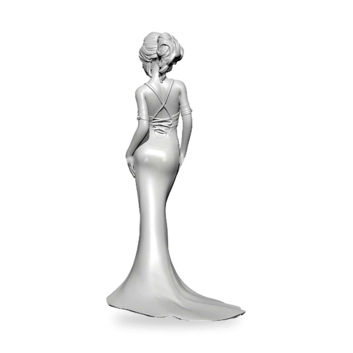 1/35 Pin-Up Beauty Queen Pageant Gown Resin Figure Kit - view 2