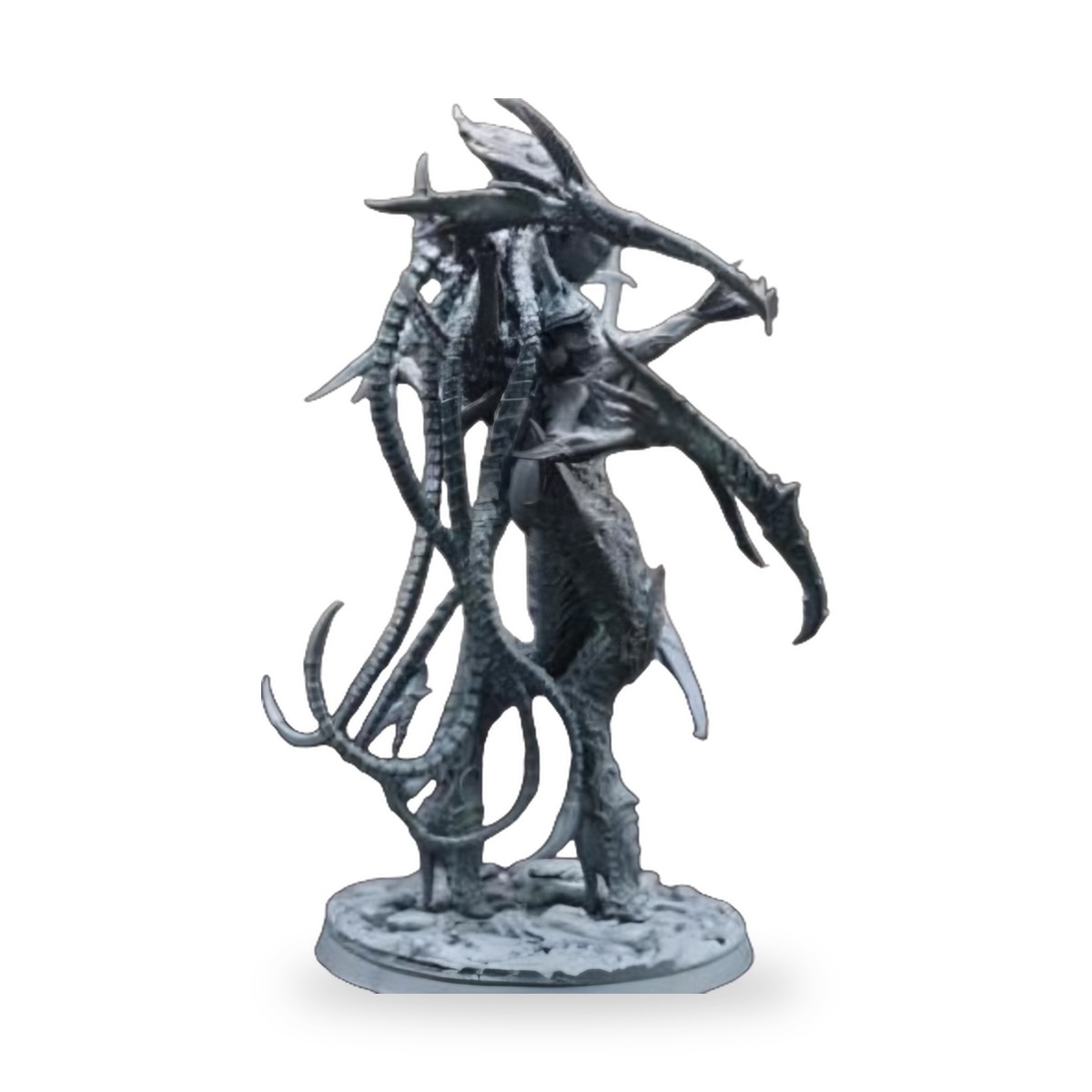 Ancient Demon Woman Horns Fantasy Resin Figure Kit - view 2
