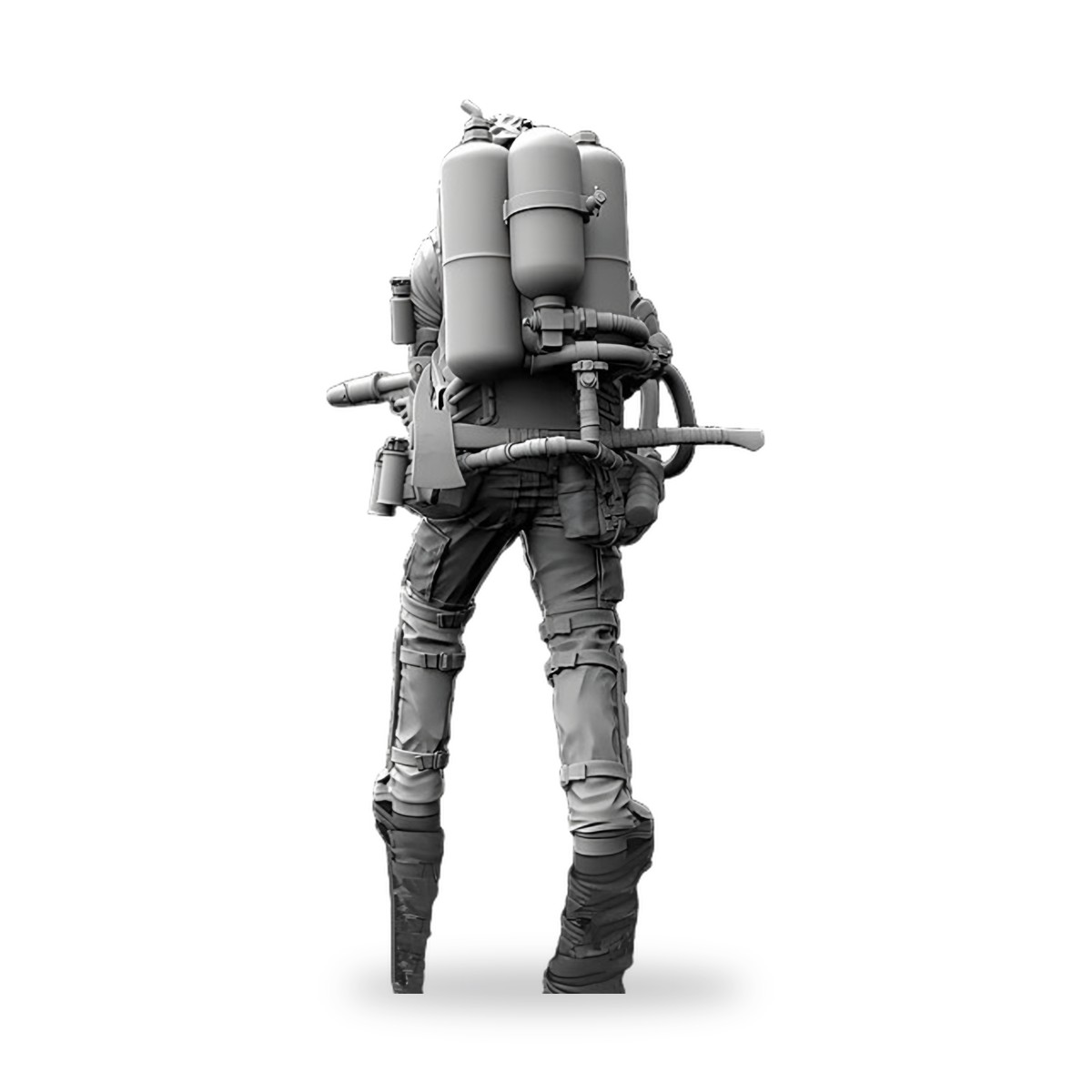 1/35 US Soldier Flamethrower Resin Figure Kit - view 2