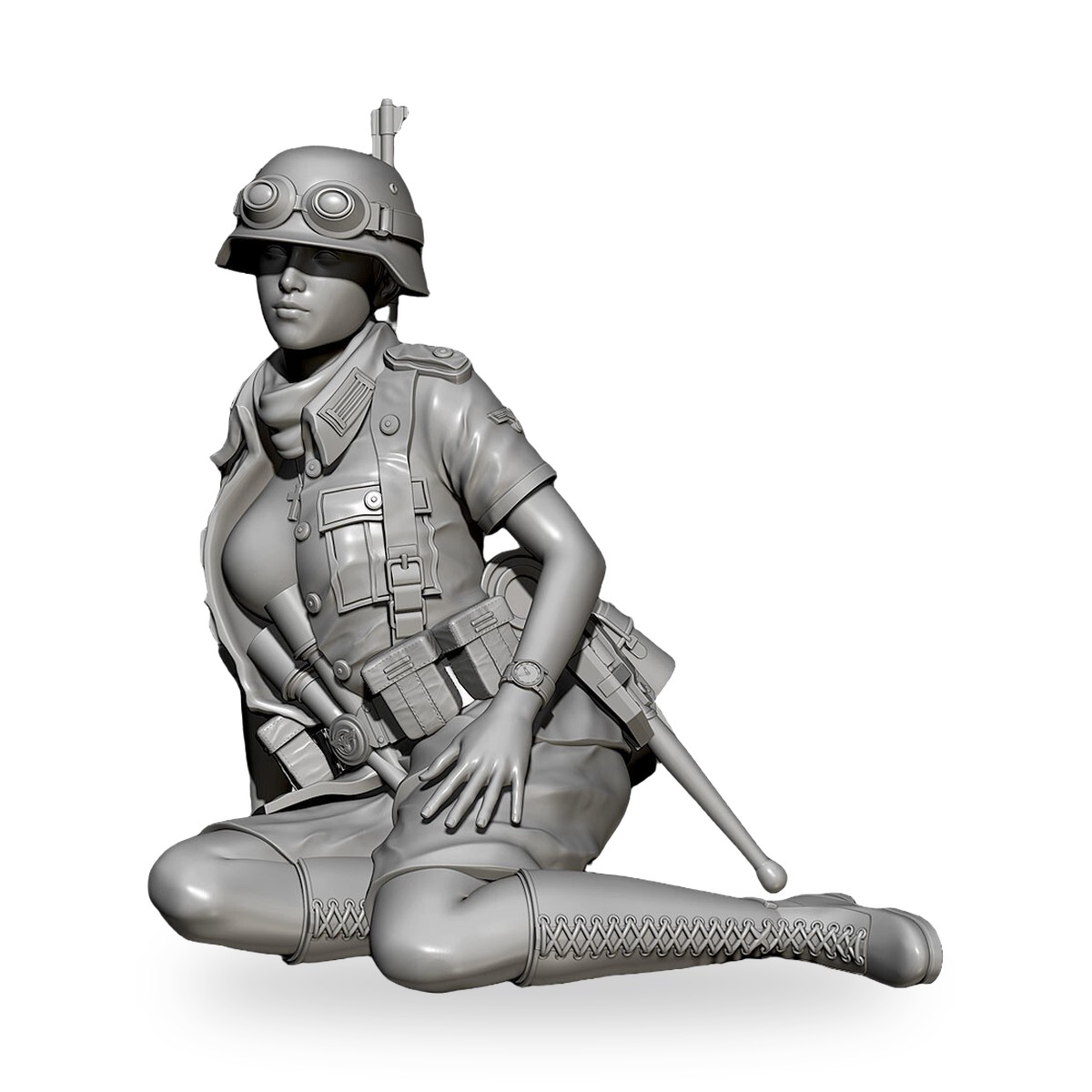 1/35 Safari Hunter Woman Resin Figure Kit - view 2
