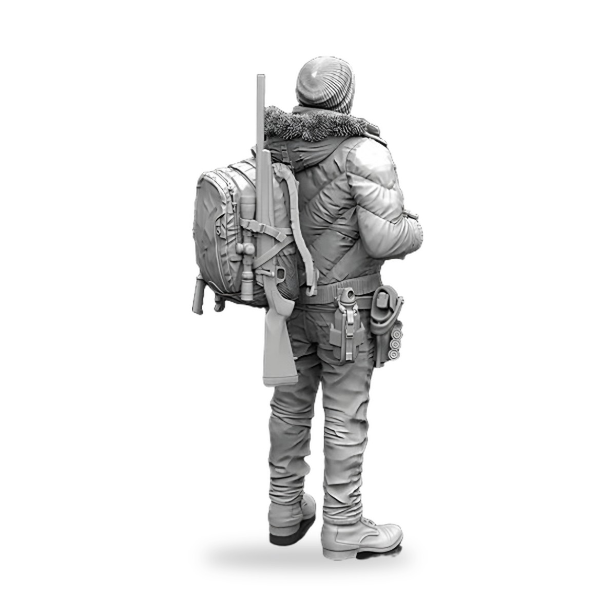 1/35 Male Hunter Rifle Off Grid Resin Figure Kit - view 2