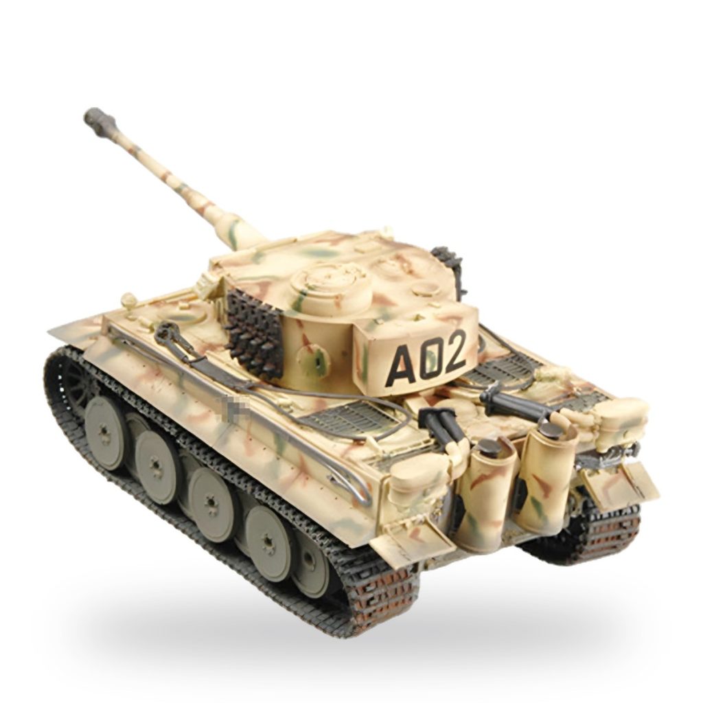 Unpainted 1/72 scale Tiger I German heavy tank miniature plastic model.