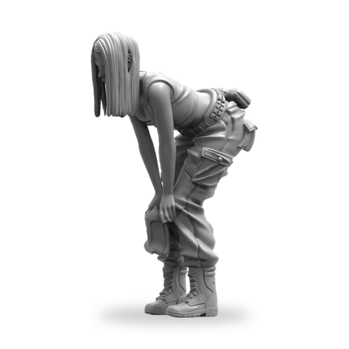 1/35 Female Militia Soldier Resin Figure Kit - view 2