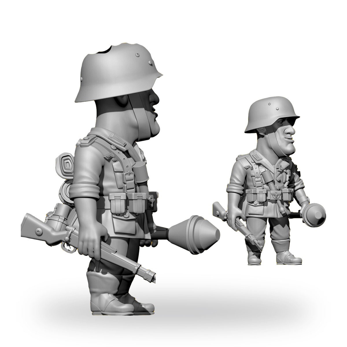 1/35 WW2 German Anti-Tank Soldier Resin Figure Kit - view 3