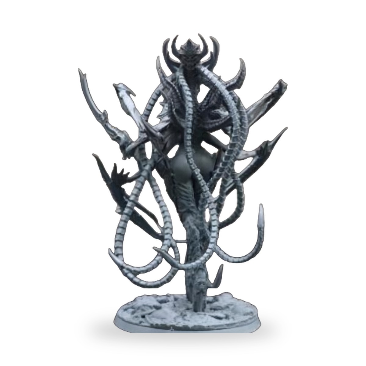 Ancient Demon Woman Horns Fantasy Resin Figure Kit - view 3