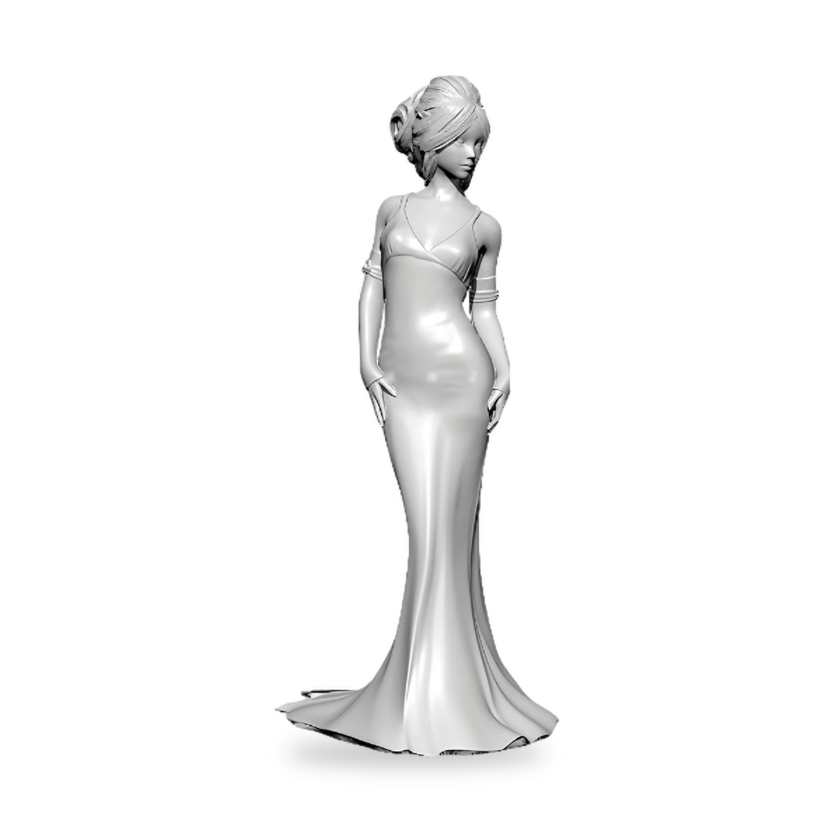 1/35 Pin-Up Beauty Queen Pageant Gown Resin Figure Kit - view 3
