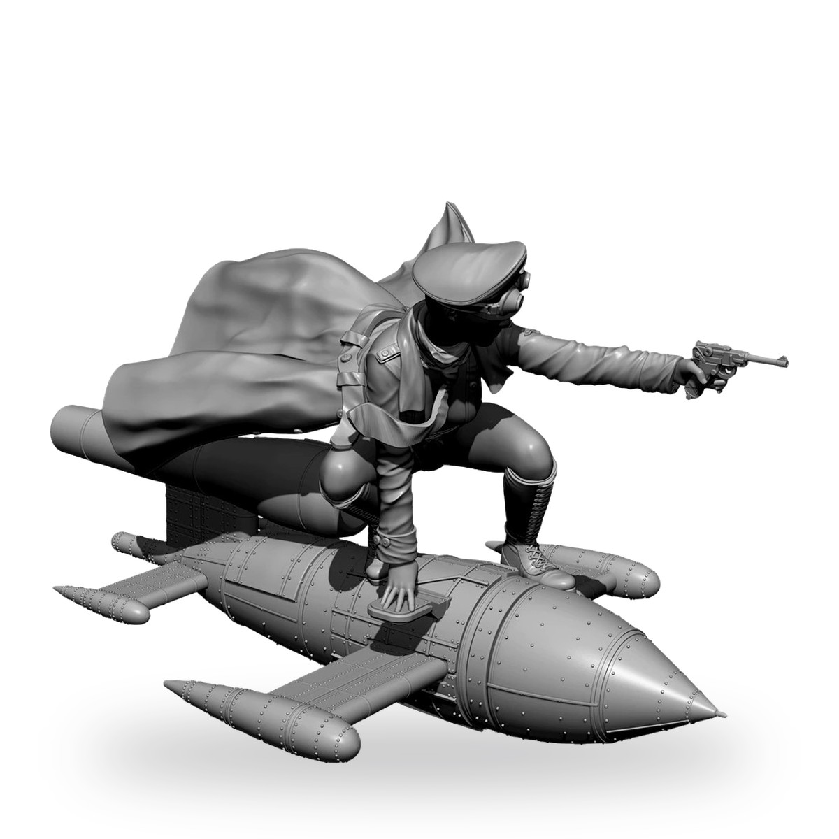 1/24 Female Officer Missile GK Resin Figure Kit - view 3