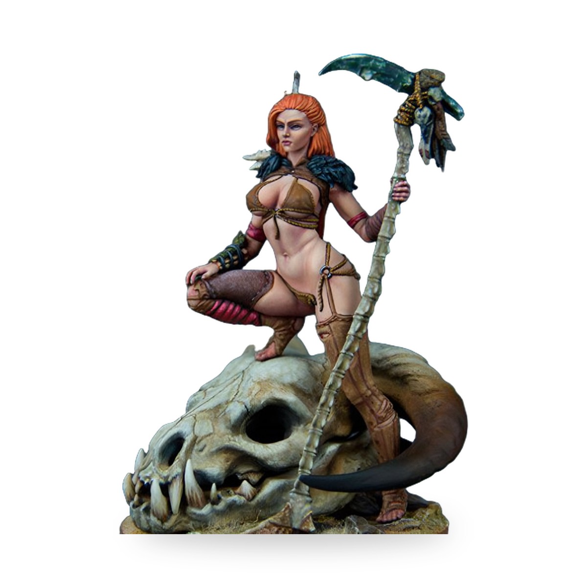 1/24 Huntress Skull Fantasy Woman Resin Figure Kit - view 3