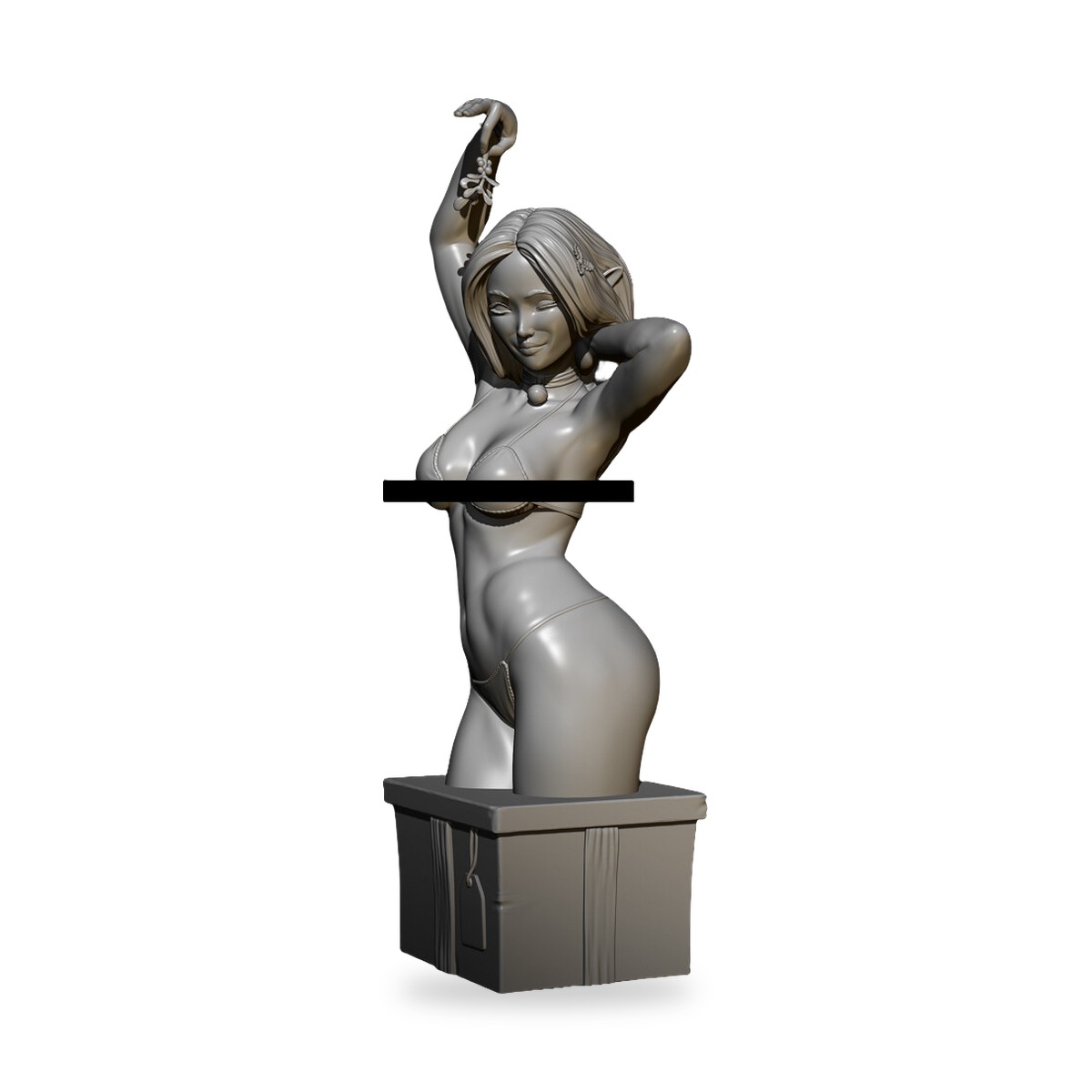 1/24 Dancing Elf Pin-Up Bust Resin Figure Kit - view 3