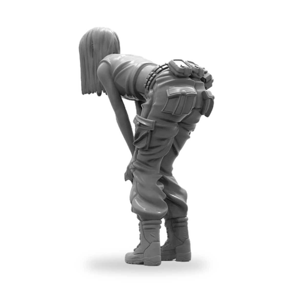 1/35 Female Militia Soldier Resin Figure Kit - view 3