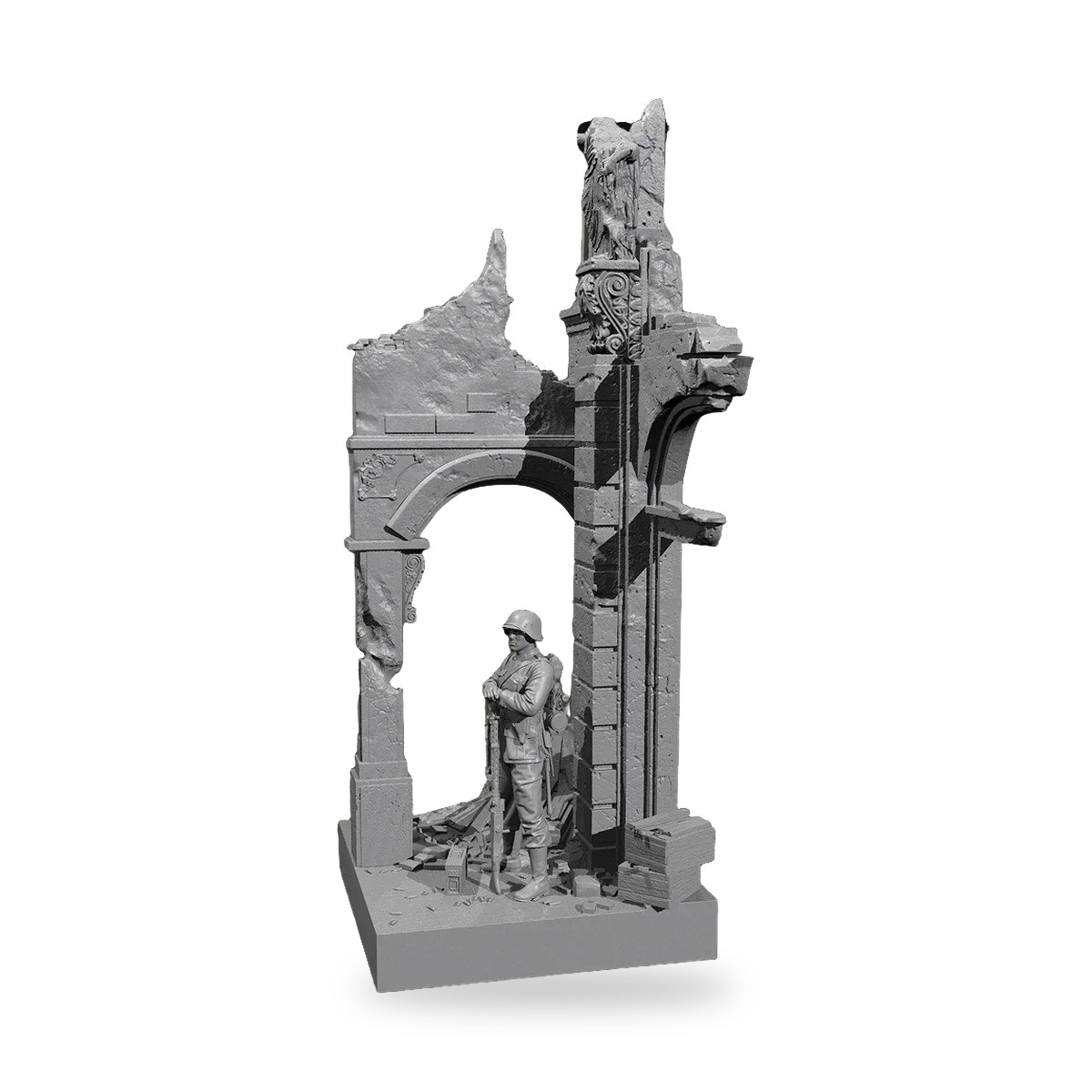 1/35 Warzone Platform Diorama Resin Figure Kit - view 3