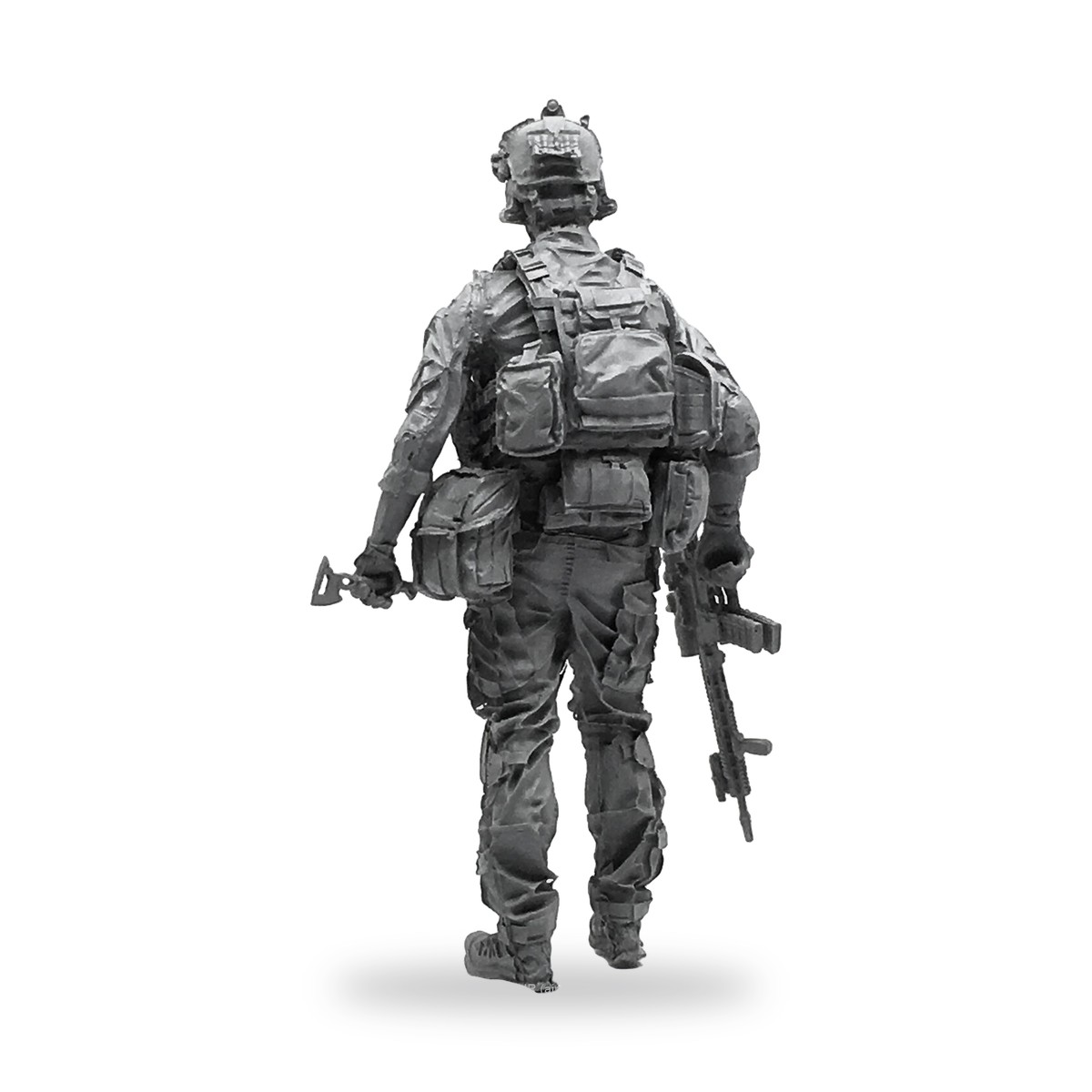 1/35 Modern Soldier Full Battle Gear Skull Resin Figure Kit - view 3