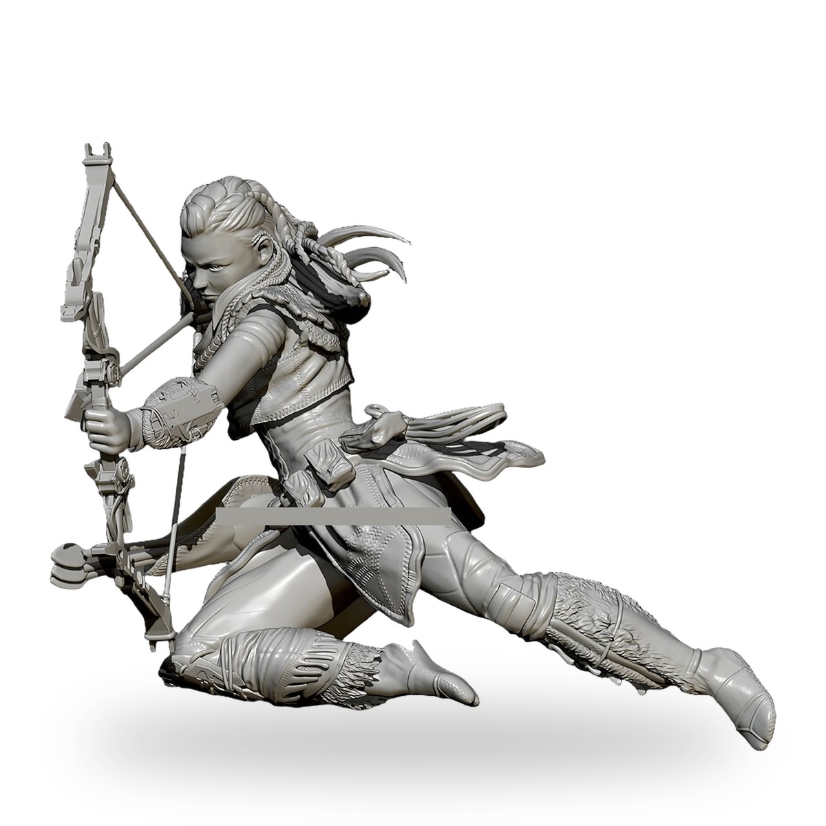 1/24 Fantasy Female Archer Warrior Resin Figure Kit - view 3