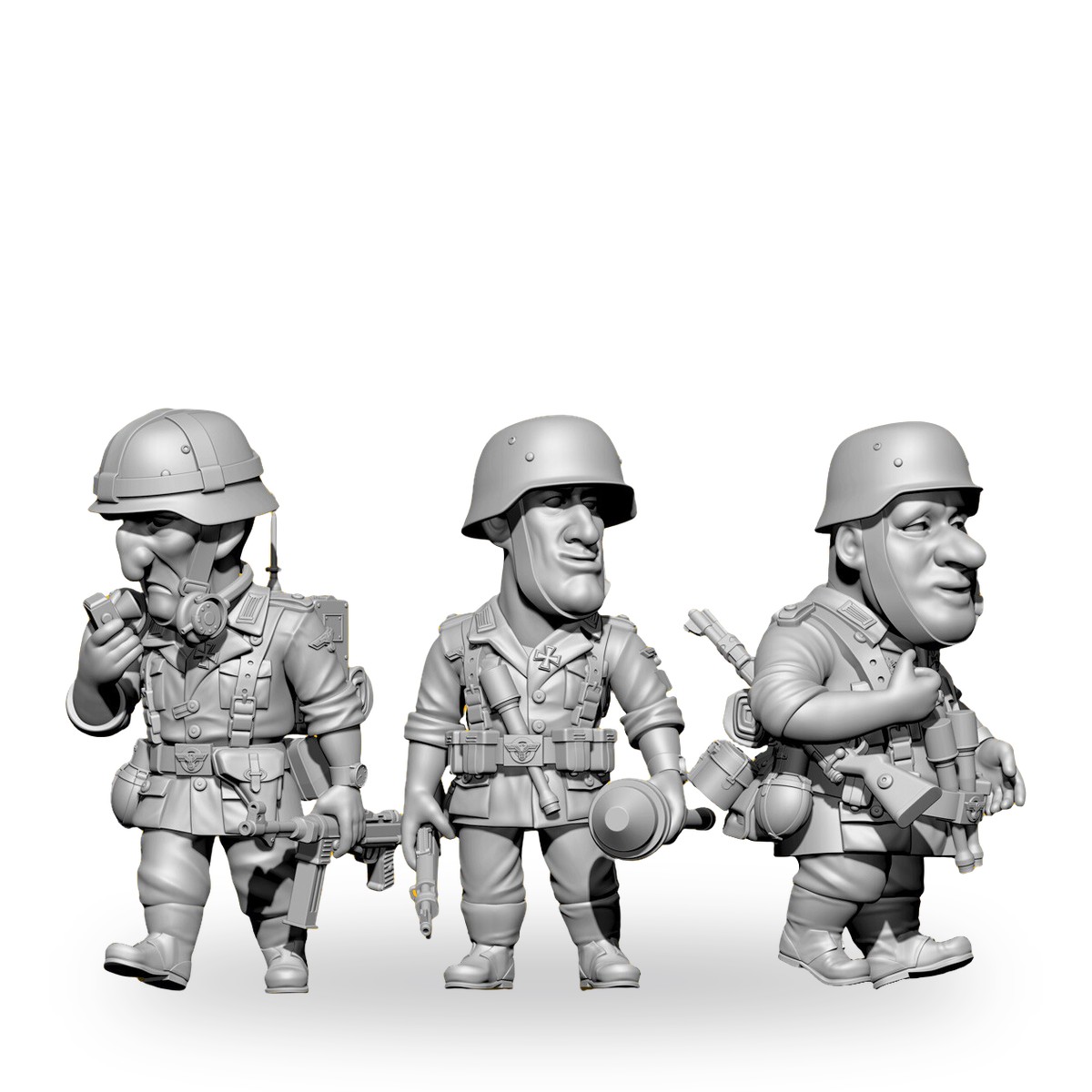 1/35 WW2 German Anti-Tank Soldier Resin Figure Kit - view 4