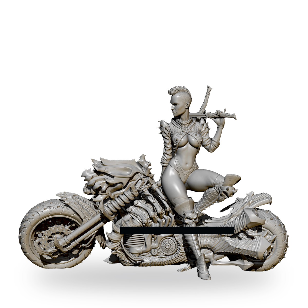 1/24 Fierce Rider Ghost Motorbike Resin Figure Kit - view 4