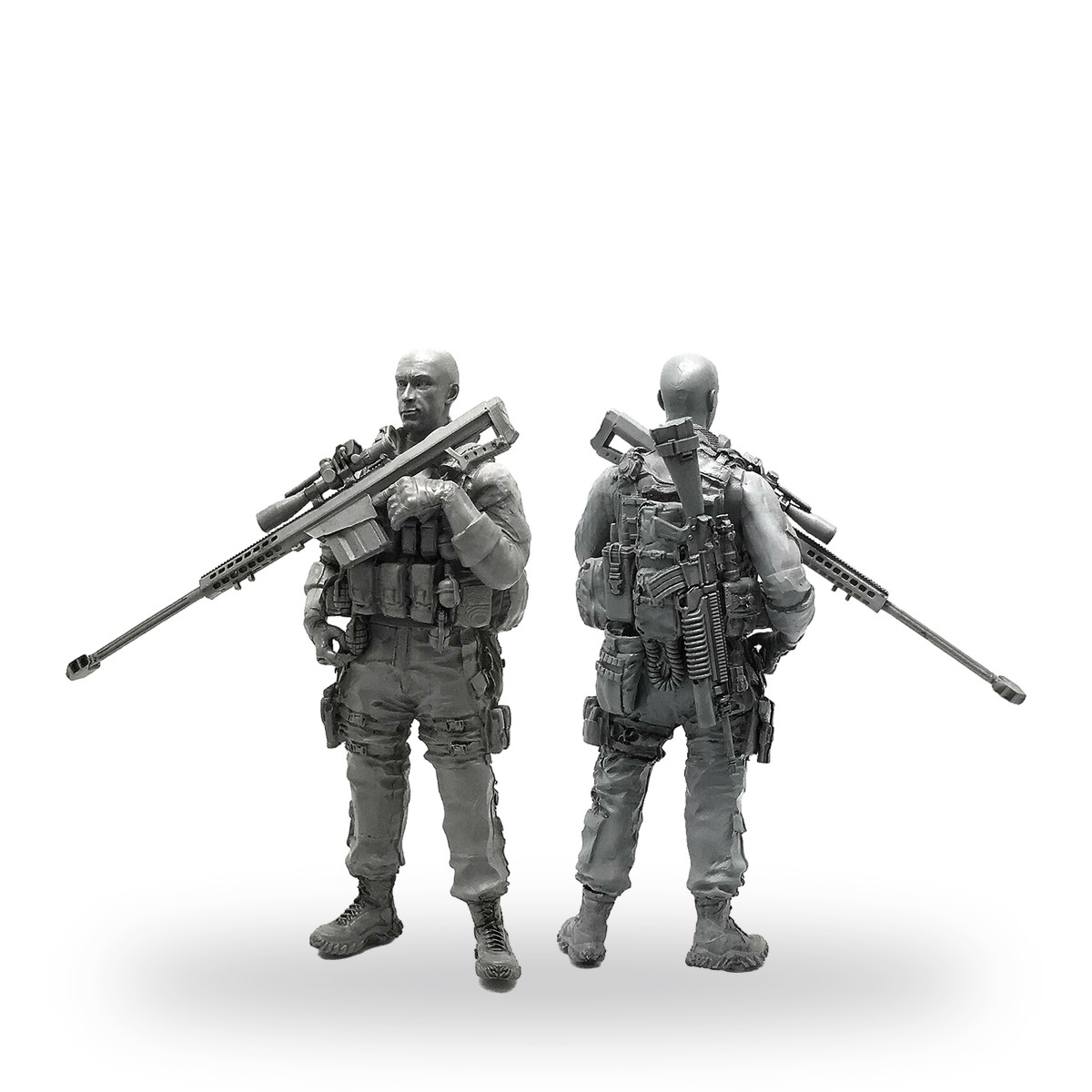 1/35 Modern Military Sniper Resin Figure Kit Unassembled - view 3