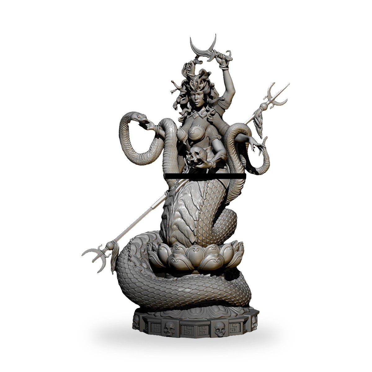 1/24 Snake Goddess GK Nagi Serpent Guard Resin Figure Kit - view 4
