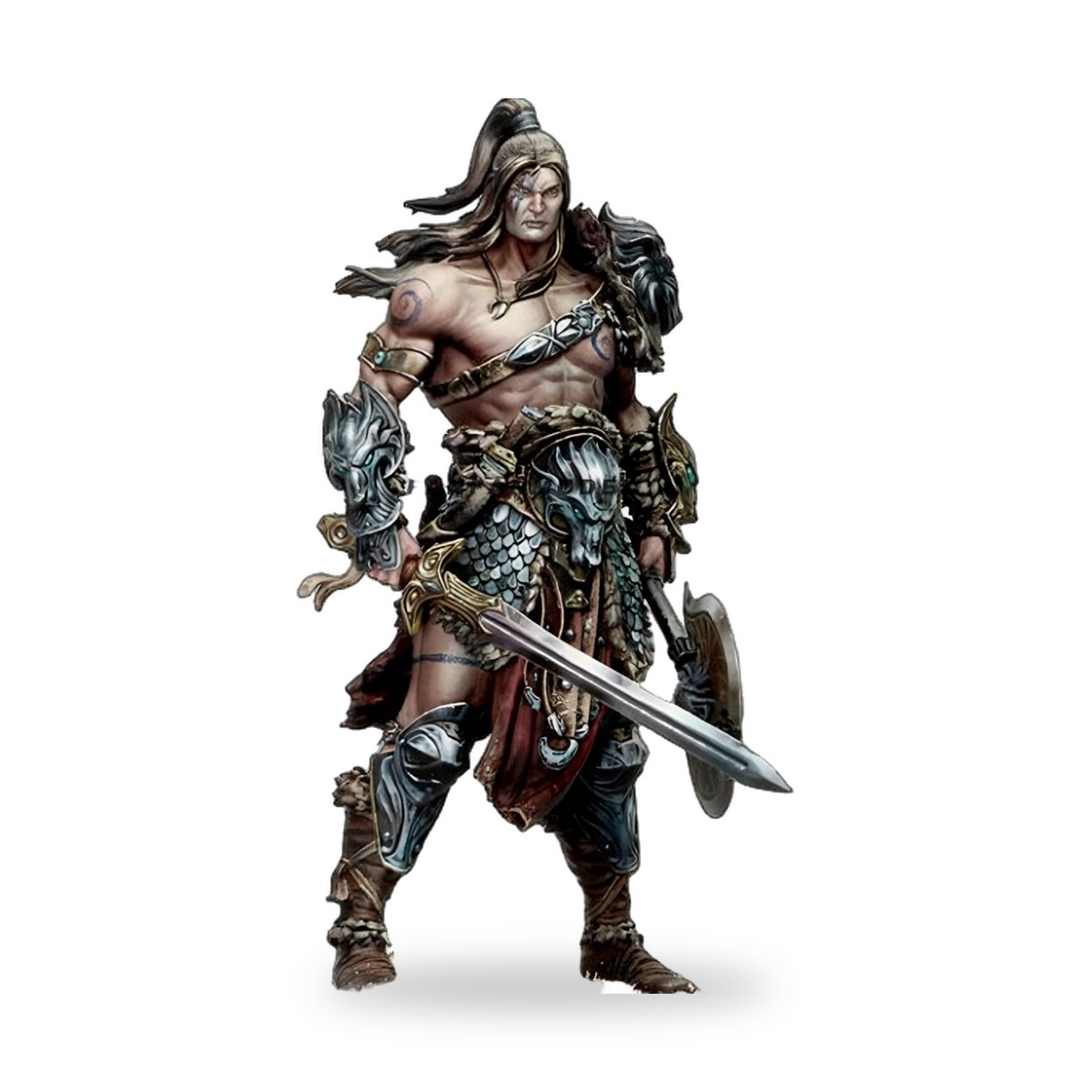 1/24 Nordic Dragon Slayer Berserker Resin Figure Kit - view 3