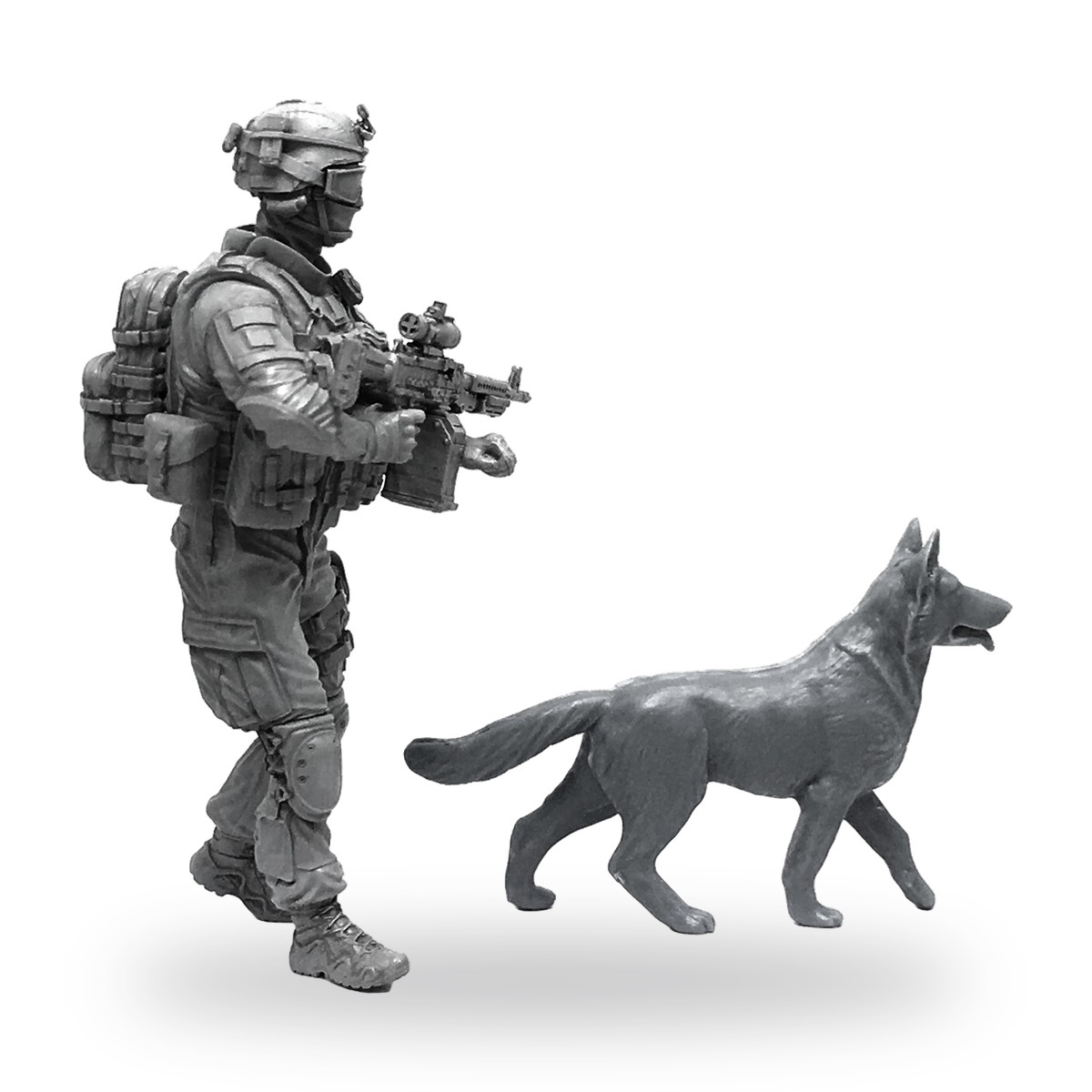 1/35 Modern K9 Military Dog Resin Figure Kit - view 4