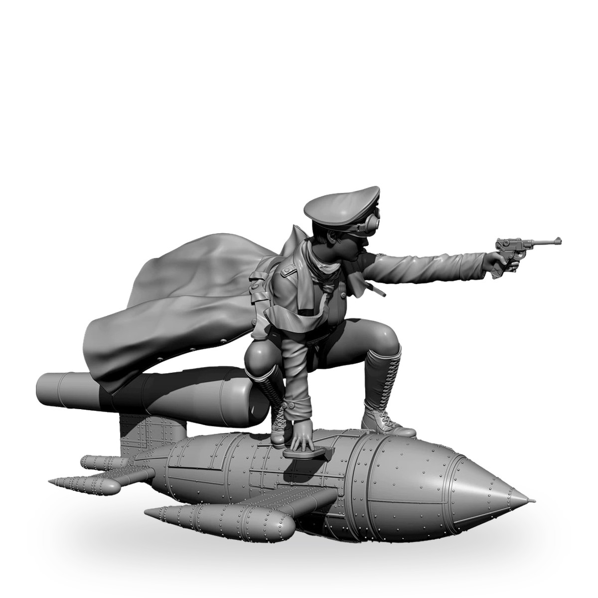 1/24 Female Officer Missile GK Resin Figure Kit - view 5