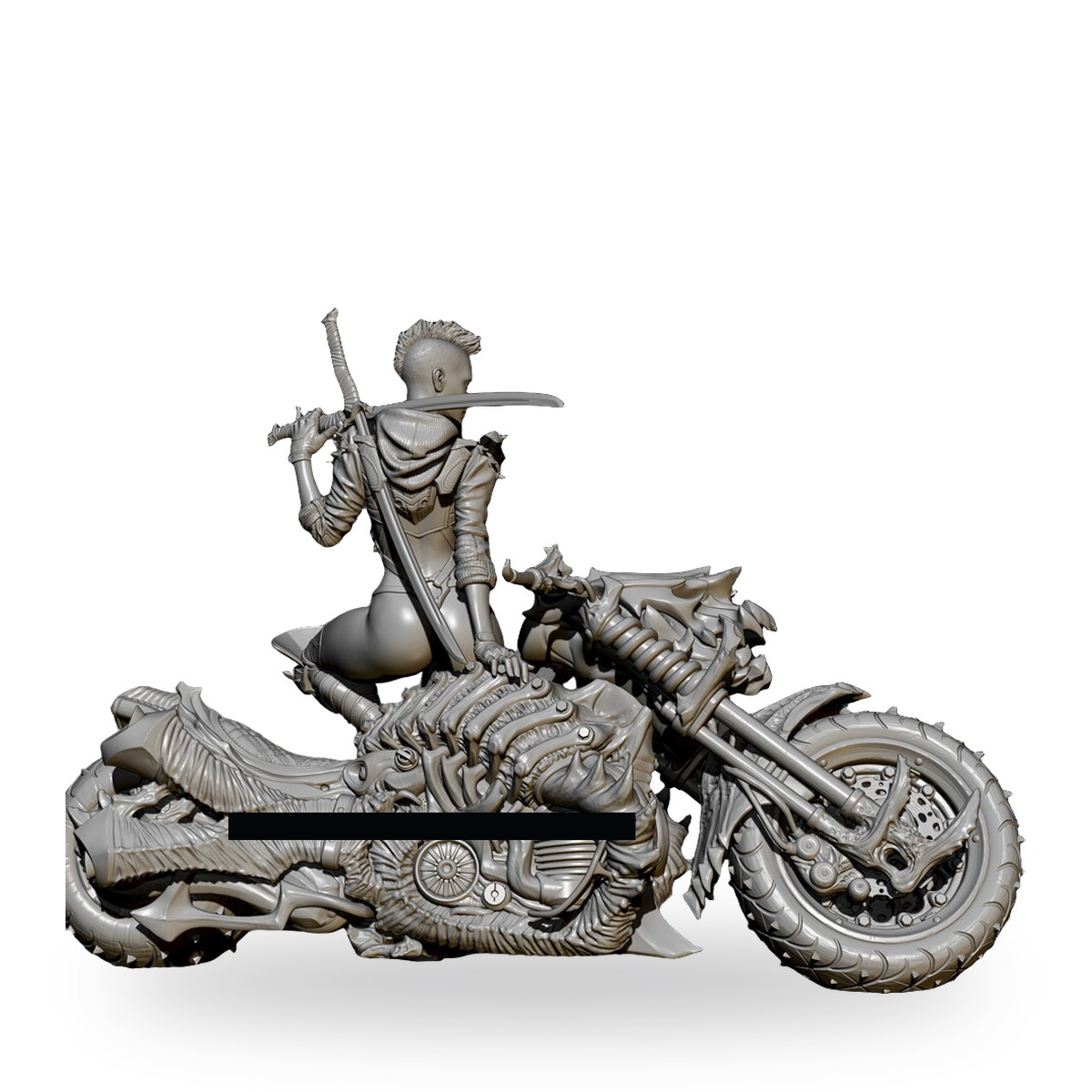 1/24 Fierce Rider Ghost Motorbike Resin Figure Kit - view 5