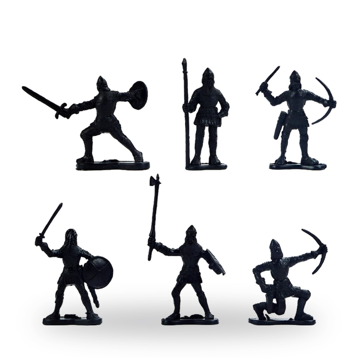 Medieval Knights Army Archer Plastic Miniature Model Kit Set - view 4