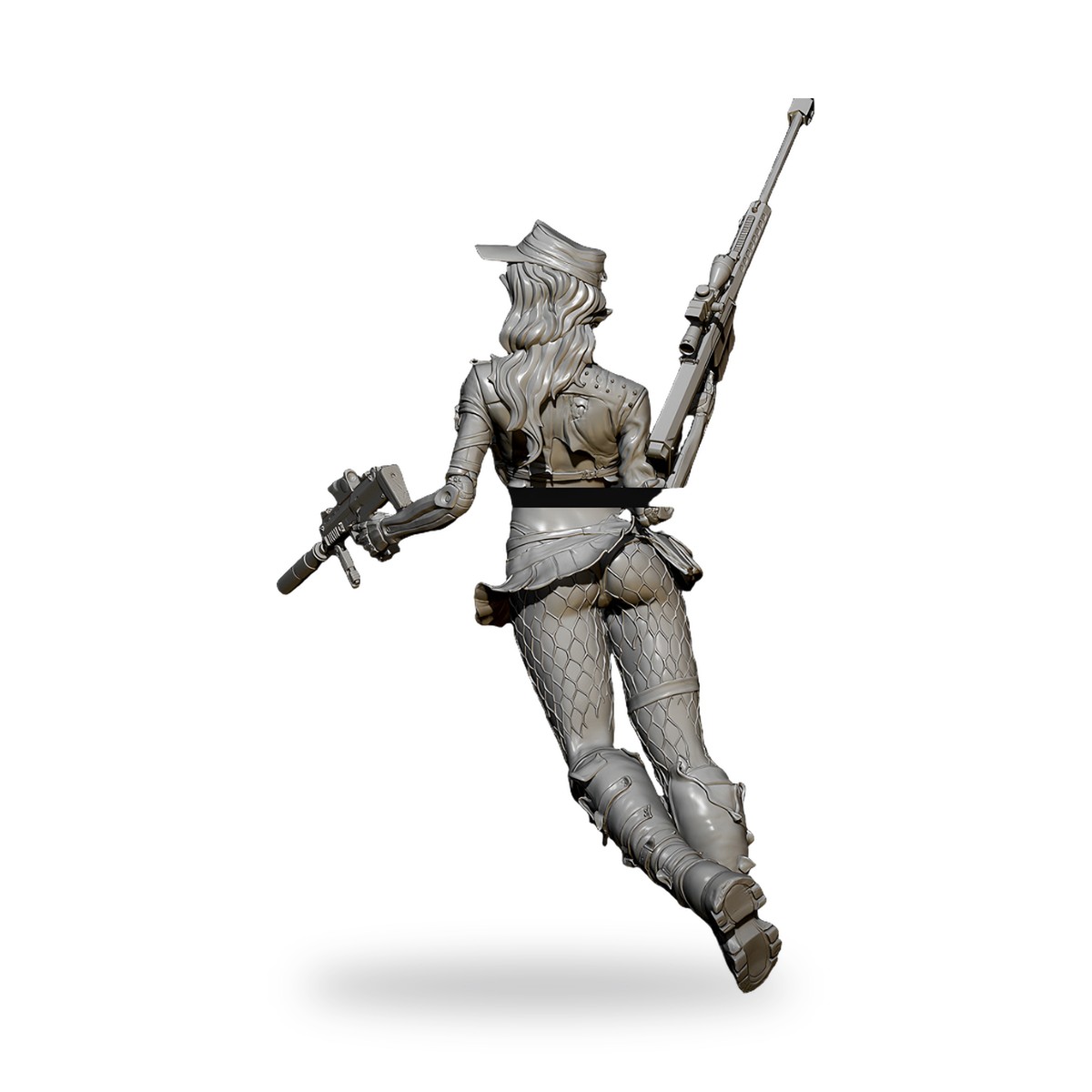 1/24 Female Mercenary Sharpshooter Resin Figure Kit - view 4