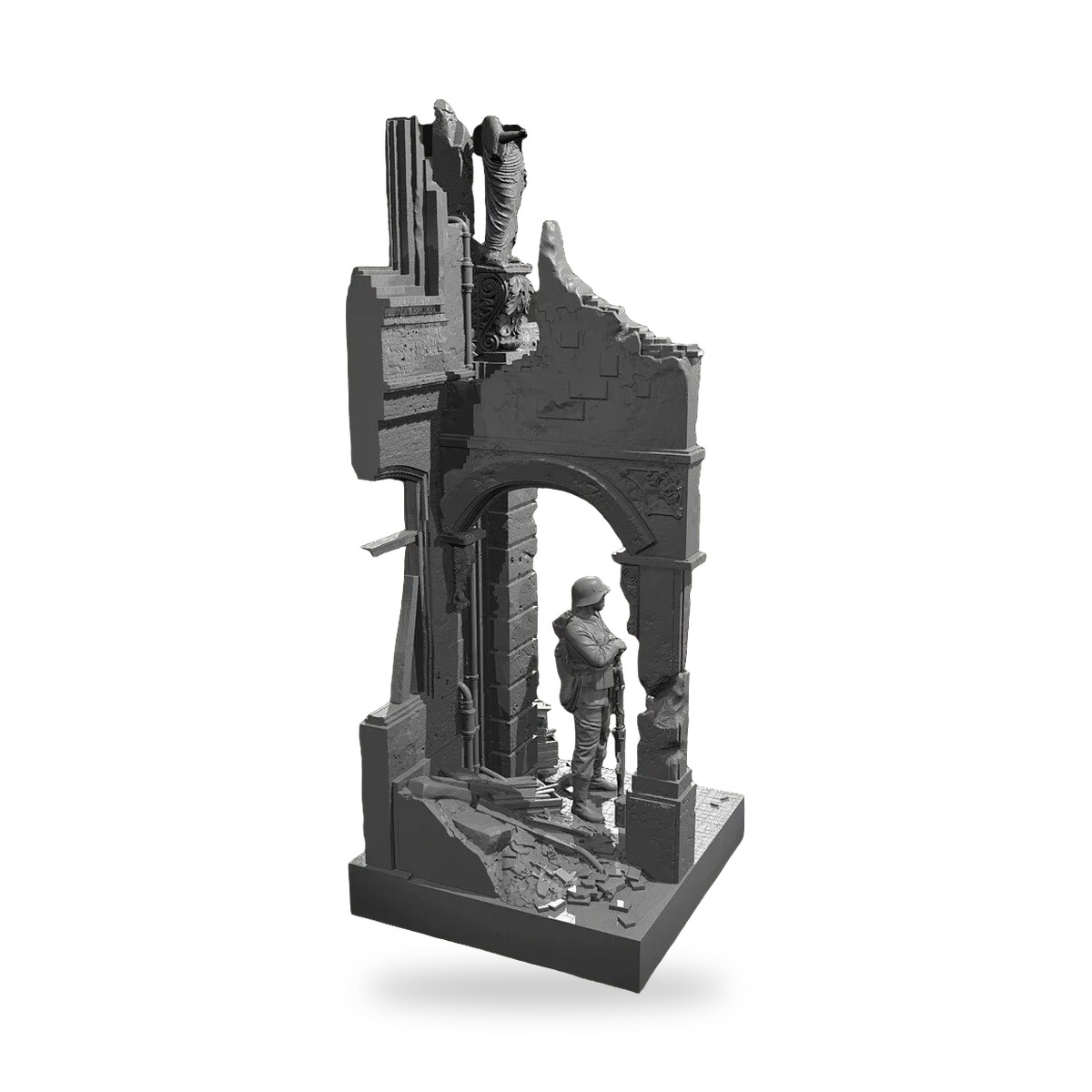 1/35 Warzone Platform Diorama Resin Figure Kit - view 5