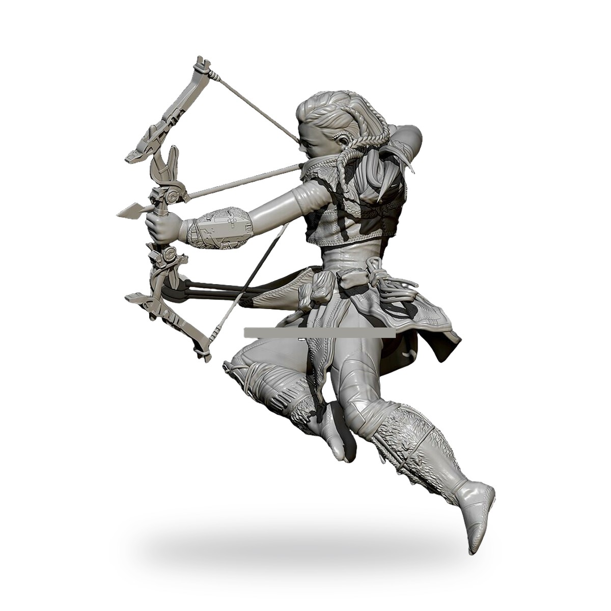 1/24 Fantasy Female Archer Warrior Resin Figure Kit - view 5