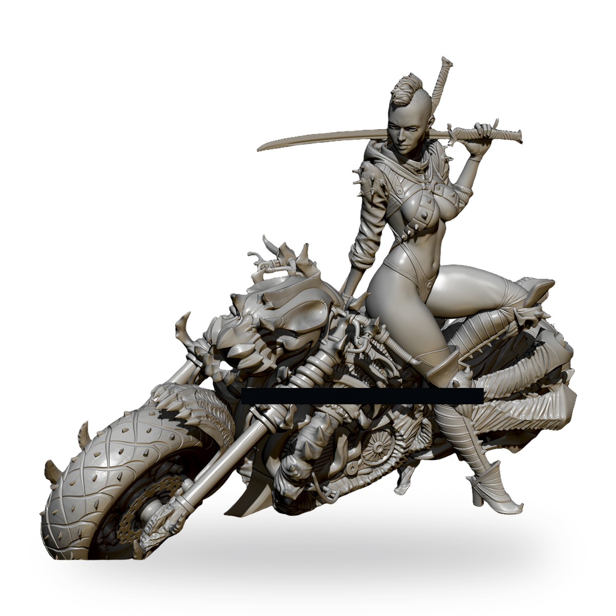 1/24 Fierce Rider Ghost Motorbike Resin Figure Kit - view 6
